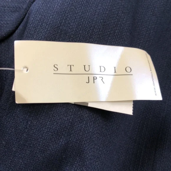 Studio by JPR Dark Blue Trench Coat with White Accents - Picture 4 of 7